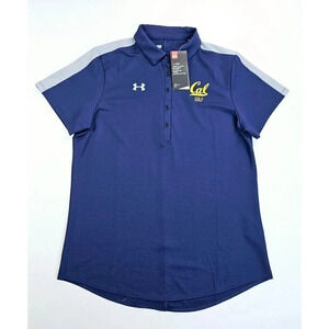Under Armour Loose Heat Gear Size Large Women's Cal State Berkely Golf Polo NWT